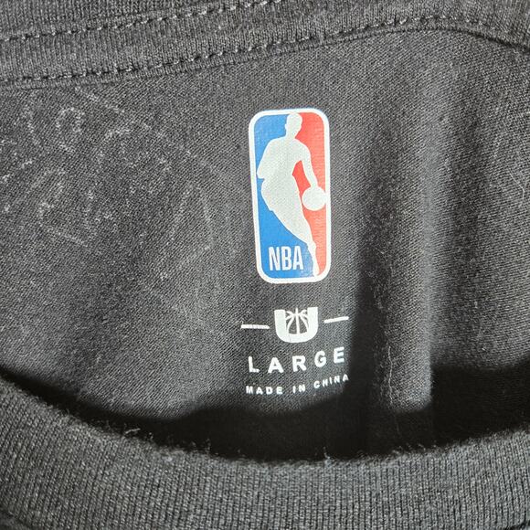 NBA Los Angeles Lakers T Shirt Mens Large Black All Over Print Logo Graphic Tee - Picture 5 of 10